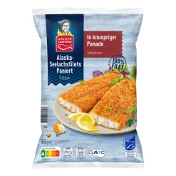 GOLDEN SEAFOOD Alaska-Seelachsfilets- Dosenfisch & Tiefkühlfisch Bei Aldi Nord