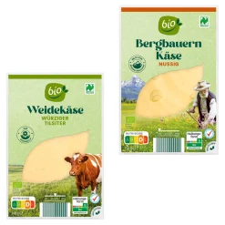 BIO -Bergbauern- / -Weidekäse- Scheibenkäse & Geriebener Käse Bei Aldi Nord.