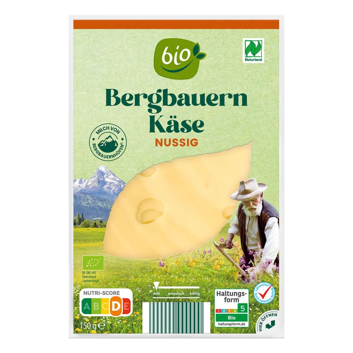 BIO -Bergbauern- / -Weidekäse- Scheibenkäse & Geriebener Käse Bei Aldi Nord.