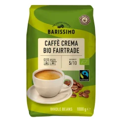 BARISSIMO Bio-Fairtrade Caffè Crema- Kaffee Bei Aldi Nord.