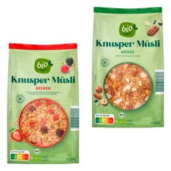 BIO -Knuspermüsli- Haferflocken, Müsli & Müsliriegel Bei Aldi Nord.