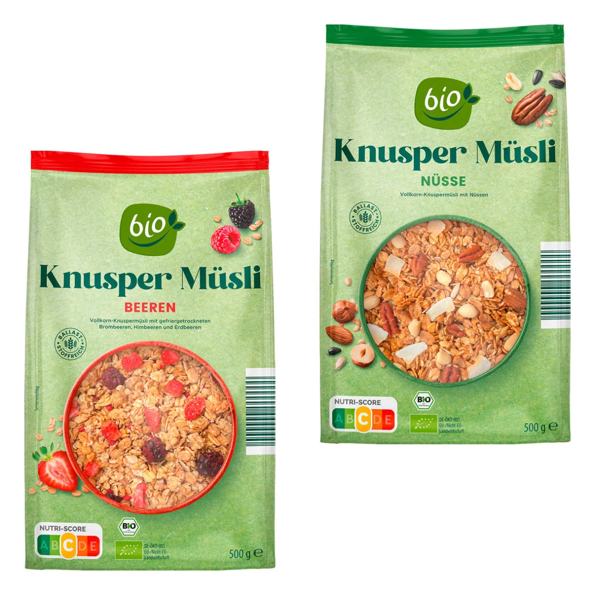 BIO -Knuspermüsli- Haferflocken, Müsli & Müsliriegel Bei Aldi Nord.