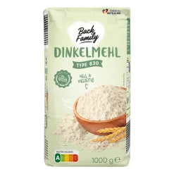 BACK FAMILY Dinkelmehl- Mehl, Zucker & Süßungsmittel Bei Aldi Nord.