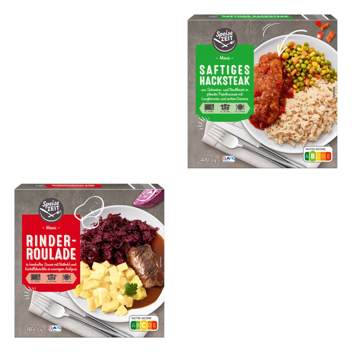 SPEISEZEIT Fertiggericht- Fertiggerichte Für Mikrowelle & Pfanne Bei Aldi Nord.