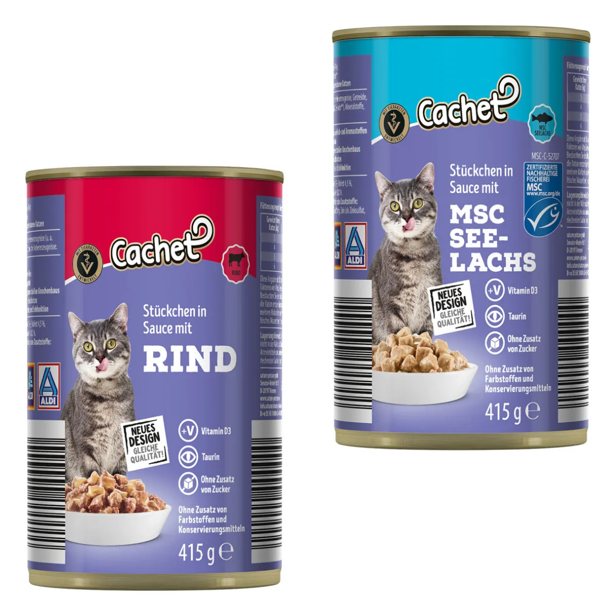 CACHET Feuchtfutter- Katzenfutter & Katzenstreu Bei Aldi Nord.