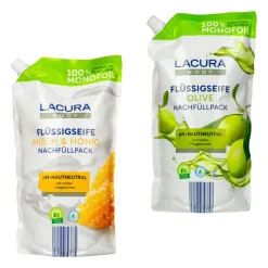 LACURA Flüssigseife Nachfüllbeutel- Seife Und Handpflege Bei Aldi Nord.