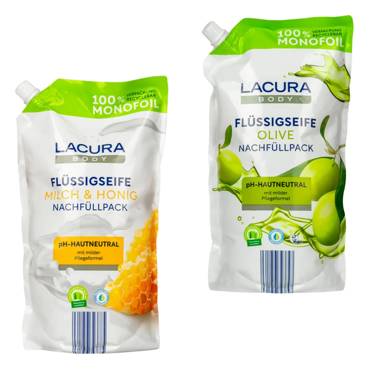 LACURA Flüssigseife Nachfüllbeutel- Seife Und Handpflege Bei Aldi Nord.
