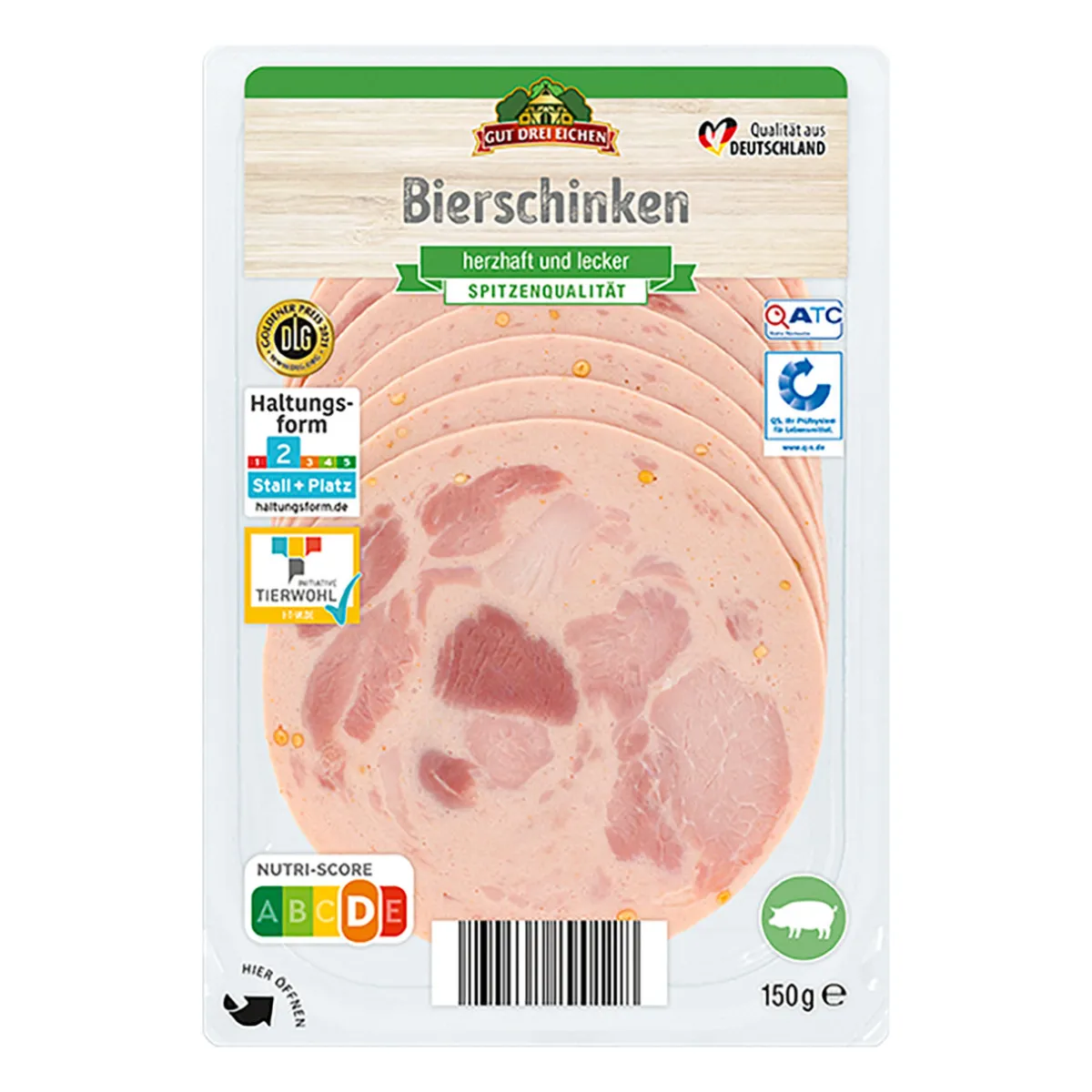 GUT DREI EICHEN Frischwurstaufschnitt- Schweinefleisch Bei Aldi Nord.|Wurstaufschnitt & Streichwurst Bei Aldi Nord.