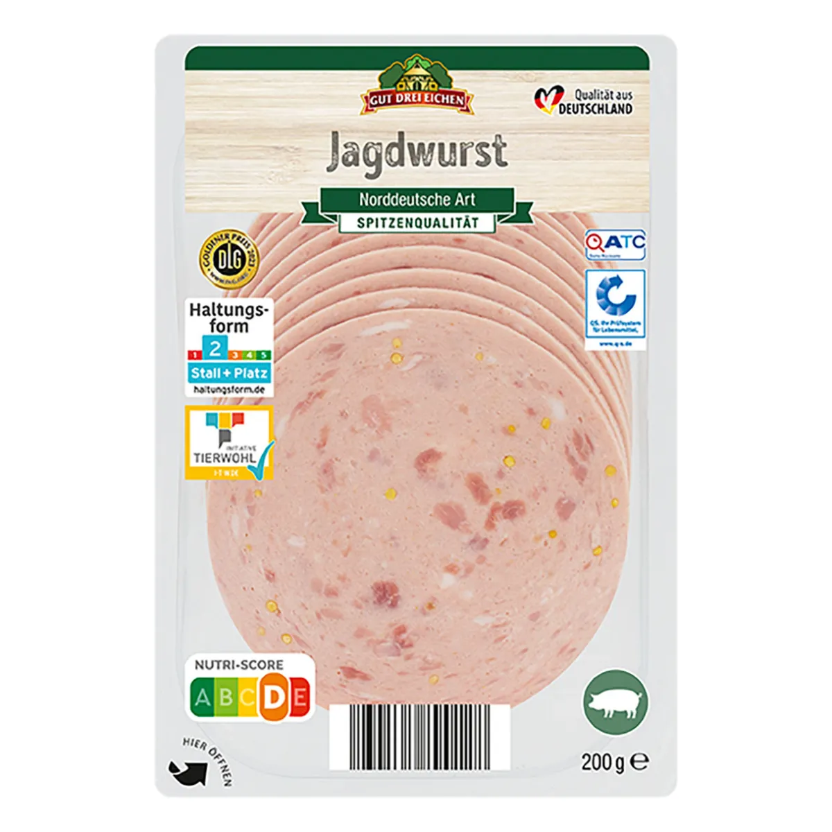 GUT DREI EICHEN Frischwurstaufschnitt- Schweinefleisch Bei Aldi Nord.|Wurstaufschnitt & Streichwurst Bei Aldi Nord.
