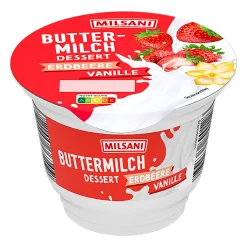 MILSANI Fruchtbuttermilch-Dessert- Joghurt, Quark & Milchdesserts Bei Aldi Nord.|Desserts & Süßspeisen Bei Aldi Nord.