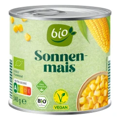 BIO Gemüsemais- Gemüsekonserven Bei Aldi Nord.|Vegane Fertigprodukte & Vorräte Bei Aldi Nord.