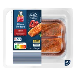 GOLDEN SEAFOOD Grill- und Ofenlachs- Frischer Fisch & Räucherfisch Bei Aldi Nord.|Grillfisch & Meeresfrüchte Im Grillsortiment Von Aldi Nord.