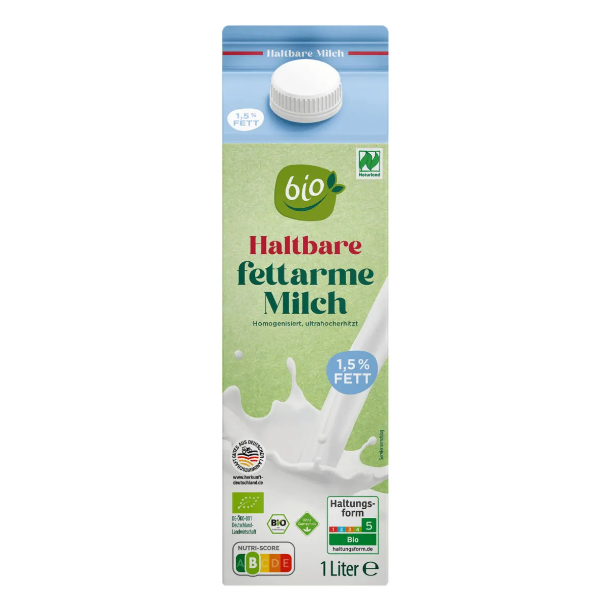 BIO Haltbare -fettarme Milch- Milch & Milchgetränke Bei Aldi Nord.