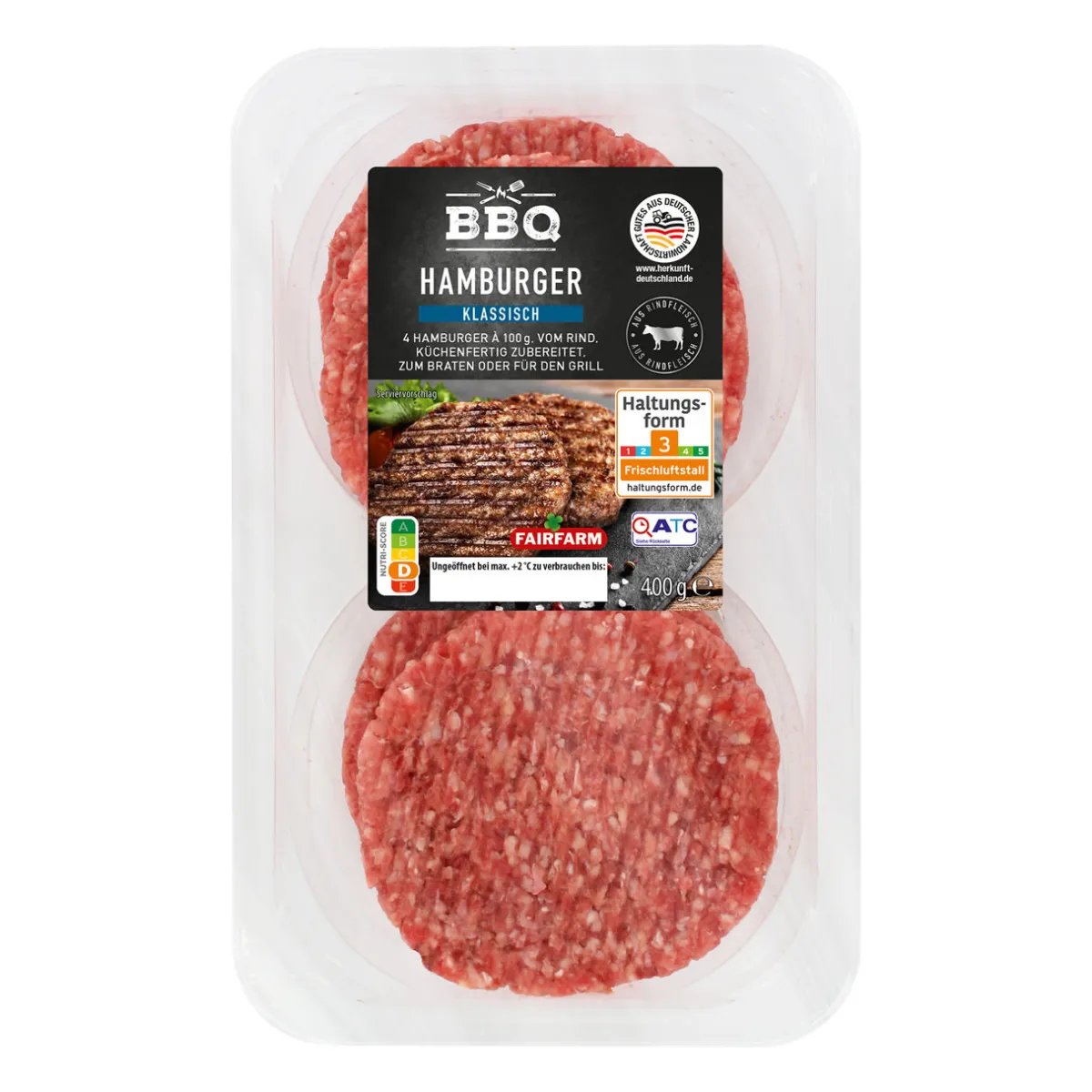 BBQ Hamburger- Rindfleisch Bei Aldi Nord.