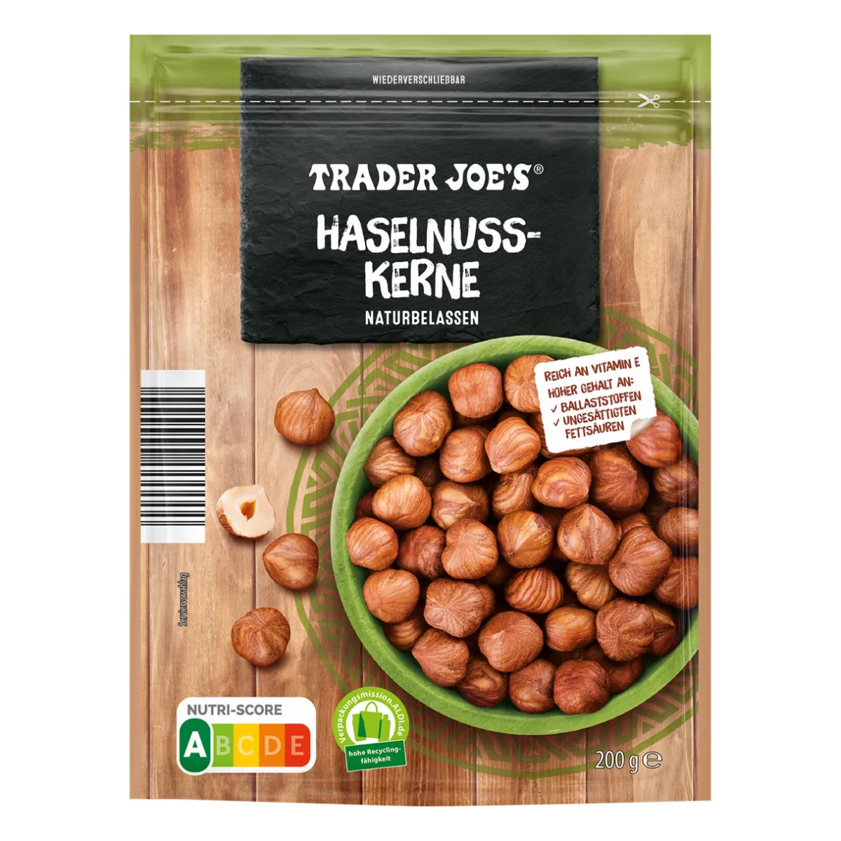TRADER JOE'S Haselnusskerne- Nüsse, Trockenfrüchte, Kerne & Samen Bei Aldi Nord.
