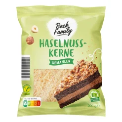 BACK FAMILY Haselnusskerne gemahlen- Backzutaten, Backmischungen & Dekor Bei Aldi Nord.|Vegane Fertigprodukte & Vorräte Bei Aldi Nord.