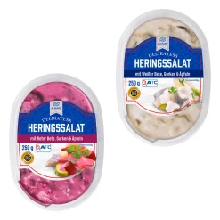ALMARE Heringssalat- Dosenfisch & Tiefkühlfisch Bei Aldi Nord