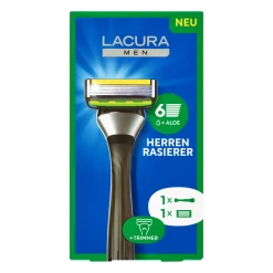 LACURA Herren-Rasierer- Rasierer, Klingen Und Rasierschaum Bei Aldi Nord.