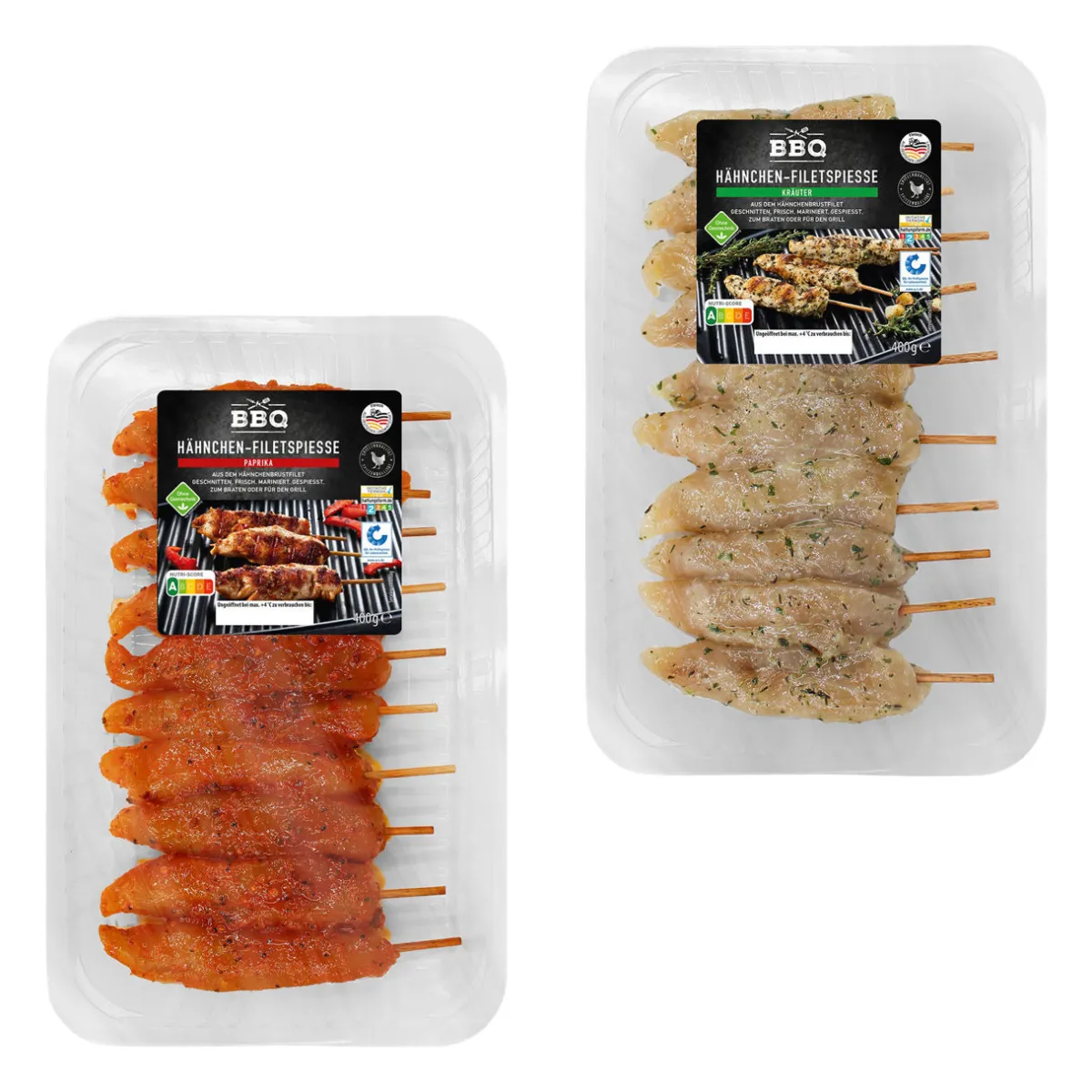 BBQ Hähnchenfilet-Spieße- Grillfleisch & Grillwurst Bei Aldi Nord.|Veganes & Vegetarisches Grillgut Bei Aldi Nord.·Grillfleisch & Grillwurst Bei Aldi Nord.