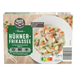 SPEISEZEIT Hühner-Frikassee- Fertiggerichte Für Mikrowelle & Pfanne Bei Aldi Nord.