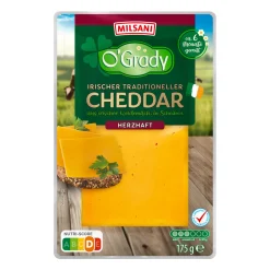 MILSANI Irischer Cheddar- Scheibenkäse & Geriebener Käse Bei Aldi Nord.