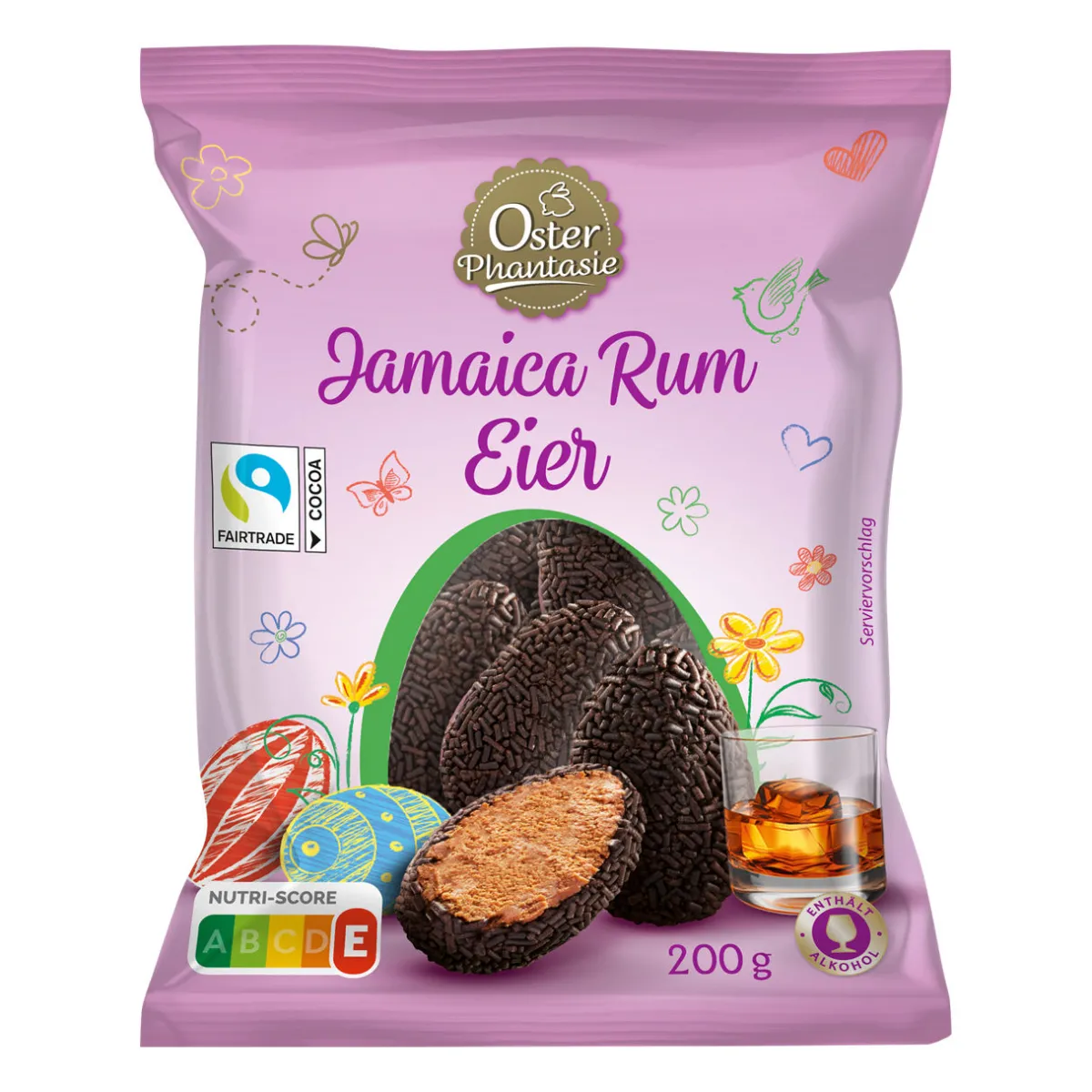 OSTERPHANTASIE Jamaica-Rum-Eier- Osterschokolade & Süßigkeiten Bei Aldi Nord.