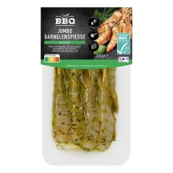 BBQ Jumbo-Garnelenspieße- Garnelen & Weitere Meeresfrüchte Bei Aldi Nord|Grillfisch & Meeresfrüchte Im Grillsortiment Von Aldi Nord.