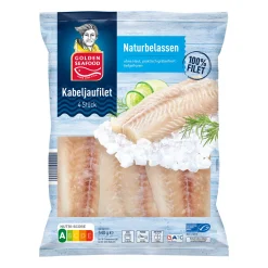 GOLDEN SEAFOOD Kabeljaufilet- Dosenfisch & Tiefkühlfisch Bei Aldi Nord