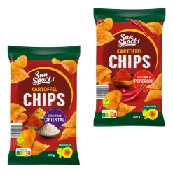 SUN SNACKS Kartoffelchips- Chips & Salzgebäck Bei Aldi Nord.|Vegane Süßigkeiten & Snacks Bei Aldi Nord.