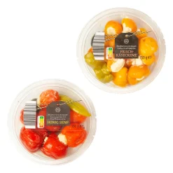 WONNEMEYER Kirschpaprika-Variation- Salat-Menüs Und Sandwiches Bei Aldi Nord.