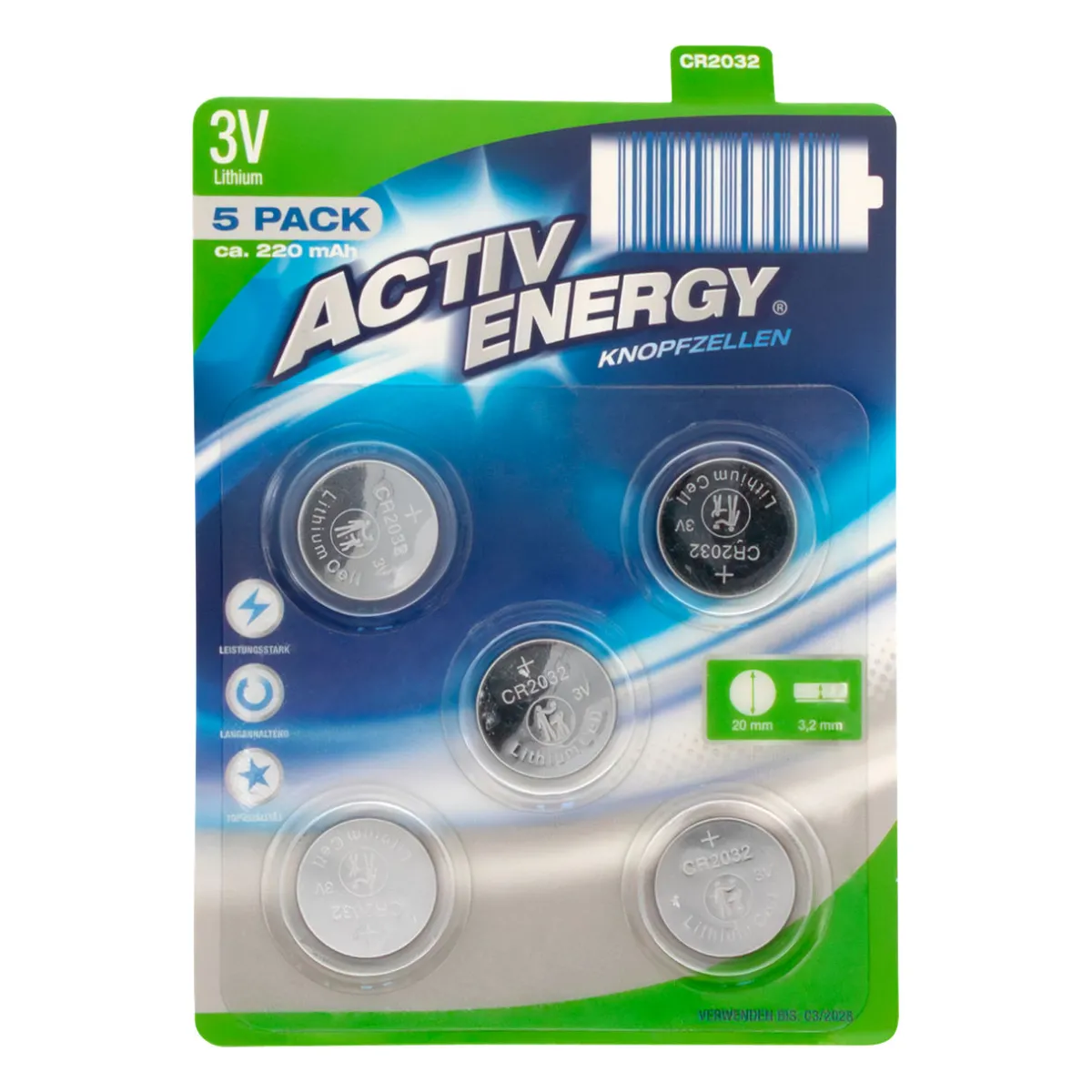 ACTIV ENERGY Knopfzellen- Batterien, Akkus & Feuerzeuge Bei Aldi Nord.