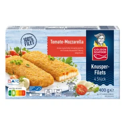 GOLDEN SEAFOOD Knusperfilets- Dosenfisch & Tiefkühlfisch Bei Aldi Nord