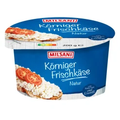 MILSANI Körniger Frischkäse- Frischkäse & Weichkäse Bei Aldi Nord.