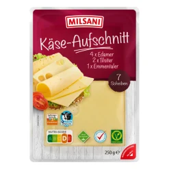MILSANI Käse-Aufschnitt- Scheibenkäse & Geriebener Käse Bei Aldi Nord.