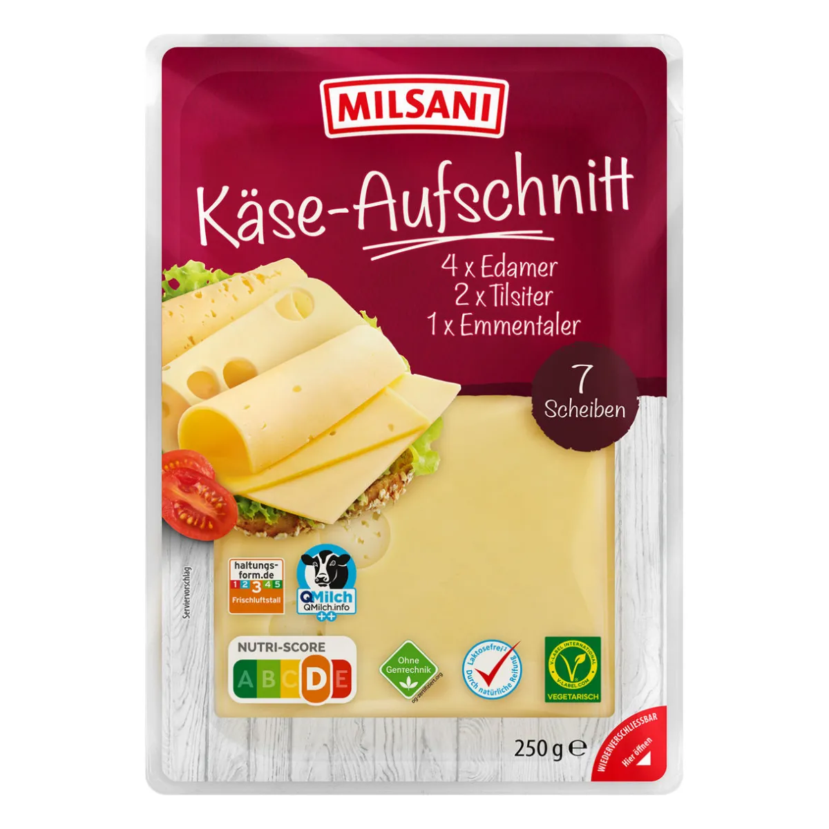 MILSANI Käse-Aufschnitt- Scheibenkäse & Geriebener Käse Bei Aldi Nord.