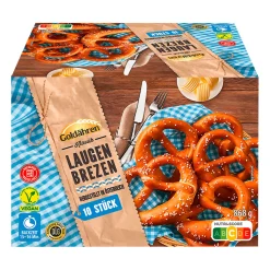 GOLDÄHREN Laugenstangen / -brezen zum Aufbacken- Brötchen & Croissants Bei Aldi Nord.