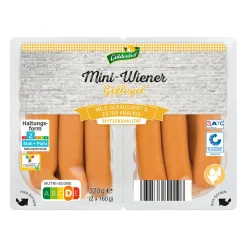 GUT DREI EICHEN / GÜLDENHOF Mini-Würstchen- Würstchen & Snackwurst Bei Aldi Nord.