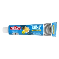 DELIKATO Mittelscharfer Senf- Dips, Saucen & Dressings Bei Aldi Nord.|Vegane Fertigprodukte & Vorräte Bei Aldi Nord.