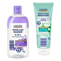 LACURA Mizellenwasser / Waschgel- Gesichtspflege Bei Aldi Nord.