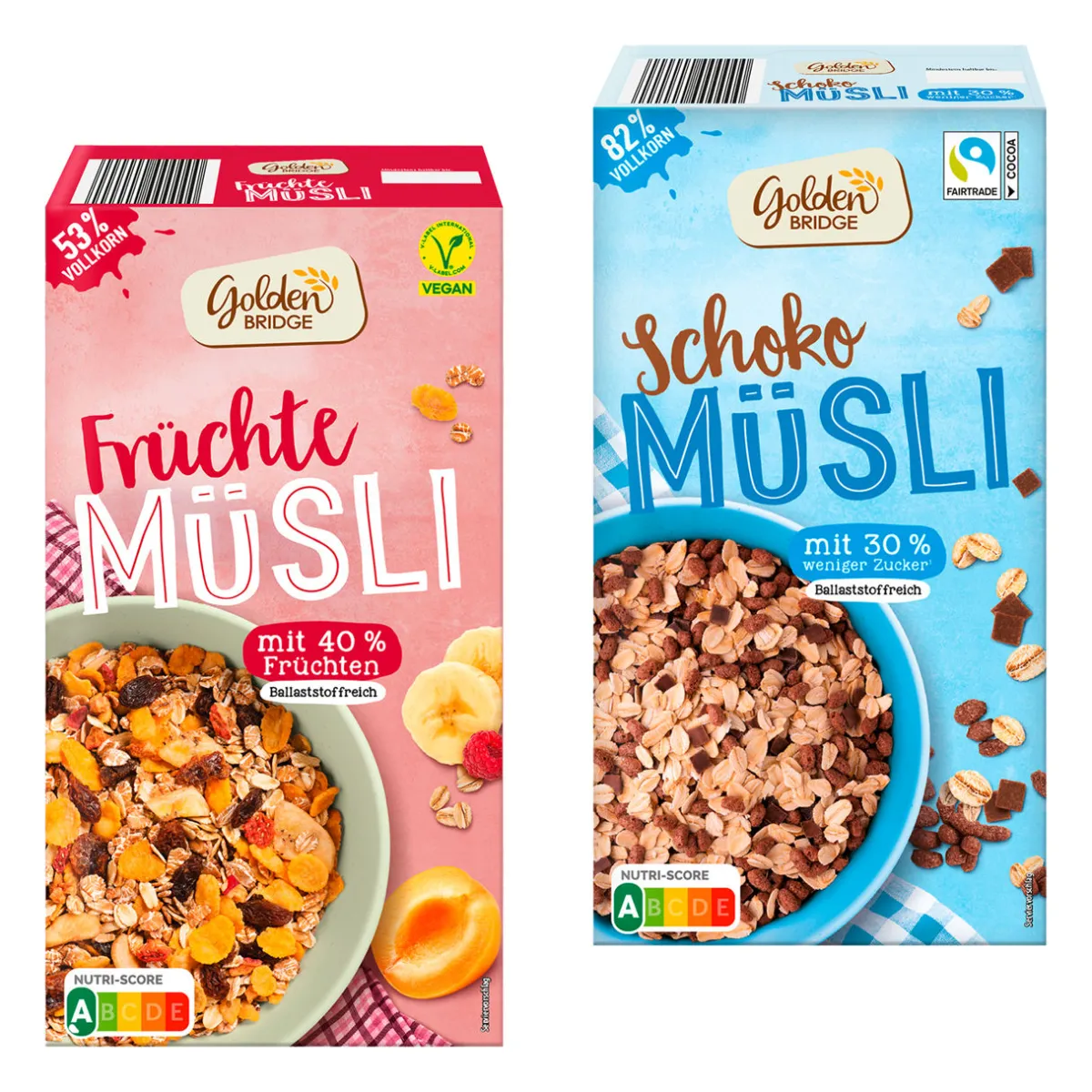 GOLDEN BRIDGE Müsli- Haferflocken, Müsli & Müsliriegel Bei Aldi Nord.