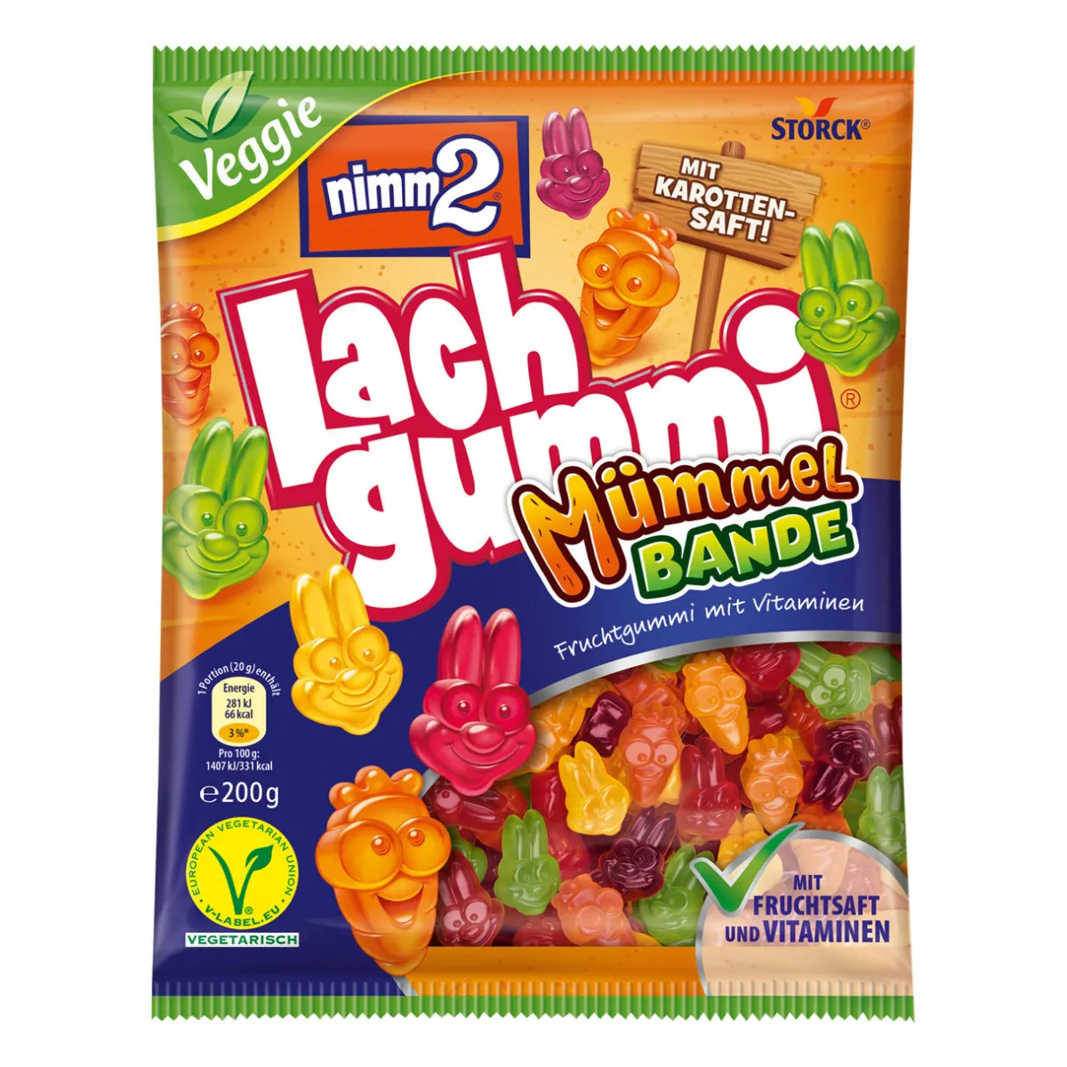 STORCK nimm2 Lachgummi Veggie- Fruchtgummi, Gummibärchen & Lakritz Bei Aldi Nord.