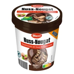 MUCCI Nuss-Nougat-Eis- Eisbecher & Eis-Toppings Bei Aldi Nord.