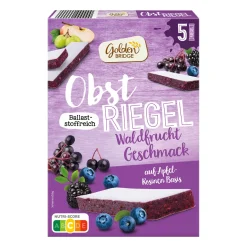 GOLDEN BRIDGE Obstriegel- Haferflocken, Müsli & Müsliriegel Bei Aldi Nord.