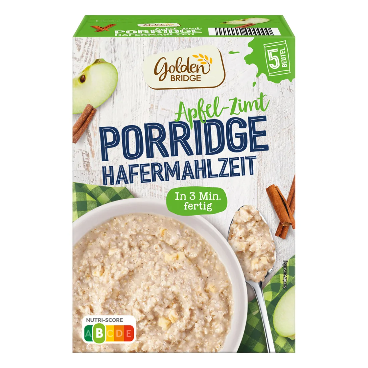 GOLDEN BRIDGE Porridge- Haferflocken, Müsli & Müsliriegel Bei Aldi Nord.