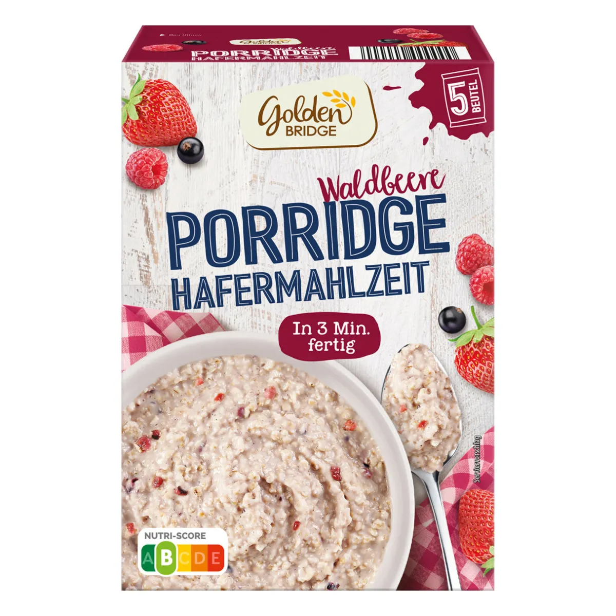 GOLDEN BRIDGE Porridge- Haferflocken, Müsli & Müsliriegel Bei Aldi Nord.