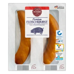 MEINE METZGEREI Premium Fleischwurst- Schweinefleisch Bei Aldi Nord.|Würstchen & Snackwurst Bei Aldi Nord.