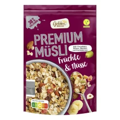 GOLDEN BRIDGE Premium-Müsli- Haferflocken, Müsli & Müsliriegel Bei Aldi Nord.