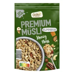 GOLDEN BRIDGE Premium-Müsli- Haferflocken, Müsli & Müsliriegel Bei Aldi Nord.