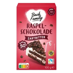 BACK FAMILY Raspelschokolade- Eisbecher & Eis-Toppings Bei Aldi Nord.