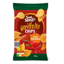 SUN SNACKS Riffle-Chips- Chips & Salzgebäck Bei Aldi Nord.|Vegane Süßigkeiten & Snacks Bei Aldi Nord.